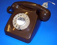 GPO 746 Brown rotary dial telephone